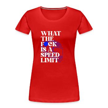 Auto - Frauen Premium Bio T-Shirt - Rot - Vorne - Mia (176cm)