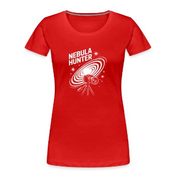 Nebula Hunter Cosmic Telescope - Women's Premium Organic T-Shirt - red - Front - Mia (176cm)