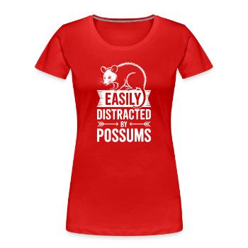 Possum Sprüche Opossums Lustiges Possum Geschenk - Frauen Premium Bio T-Shirt - Rot - Vorne - Mia (176cm)