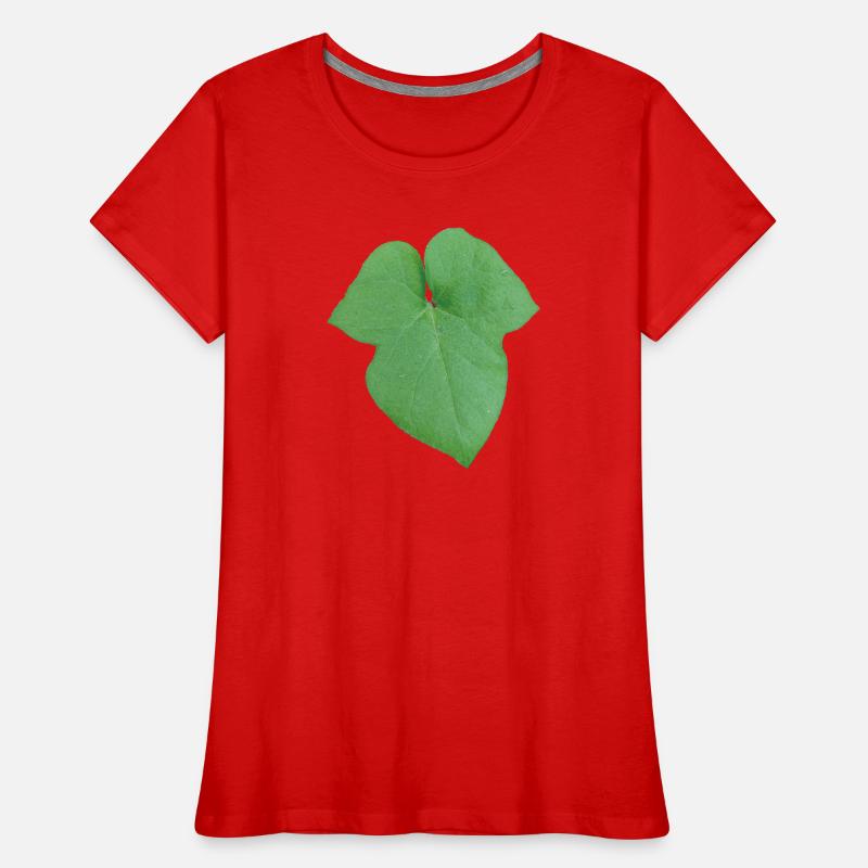 Green_Leaf_-_Tiny_Red_Spider Frauen Premium Bio T-Shirt