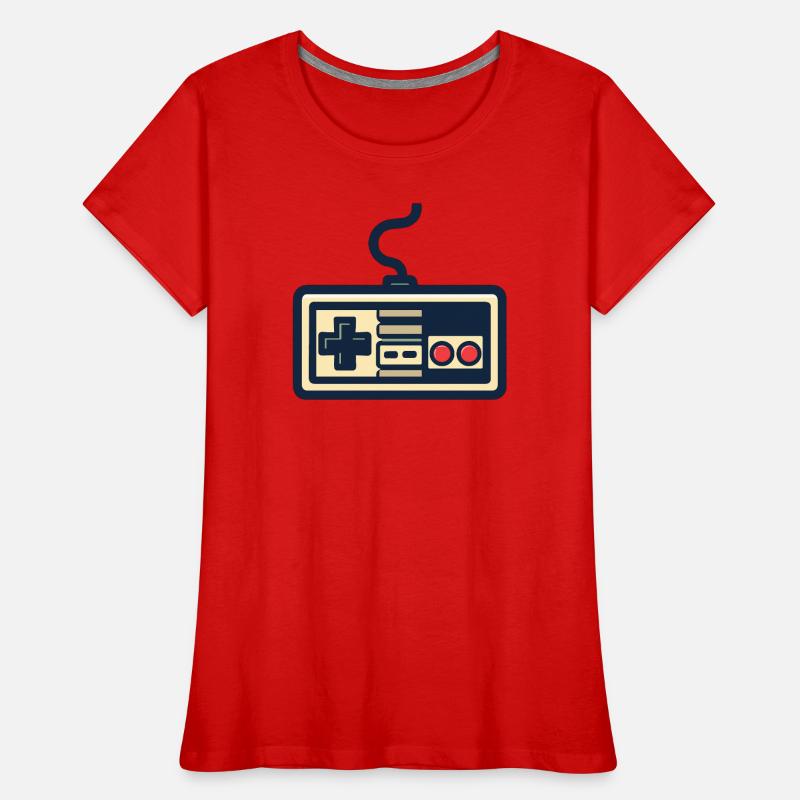 Retro game controller design Women's Premium Organic T-Shirt