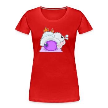 Elefant Yoga Fitness Gymnastik - Frauen Premium Bio T-Shirt - Rot - Vorne - Mia (176cm)