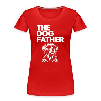 Labrador Retriever The Dog Father Hundebesitzer - Frauen Premium Bio T-Shirt - Rot - Vorne - Mia (176cm)