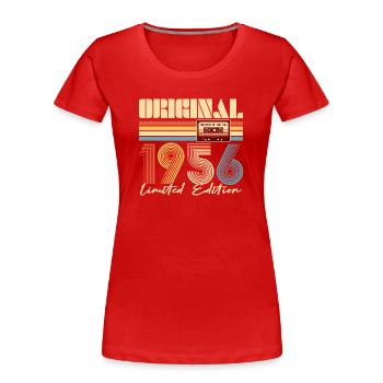 70. Geburtstag, 70 Jahre - Frauen Premium Bio T-Shirt - Rot - Vorne - Mia (176cm)