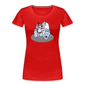 Yuuumiii monster - Women's Premium Organic T-Shirt - red - Front - Mia (176cm)