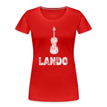 Gift for Lando - Women's Premium Organic T-Shirt - red - Front - Mia (176cm)