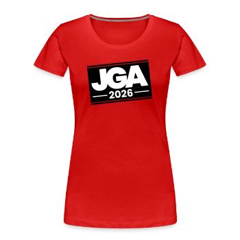 Jga 2026 Bachelor Party - Women's Premium Organic T-Shirt - red - Front - Mia (176cm)