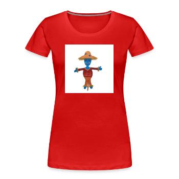 Susi Vogelscheuche Kindermotiv - Frauen Premium Bio T-Shirt - Rot - Vorne - Mia (176cm)