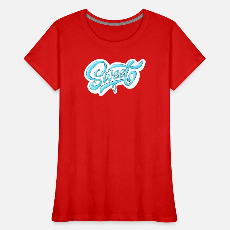 Conception de script doux et froid T-shirt bio Premium Femme