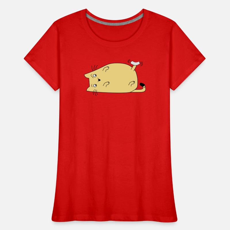 Chat avec du ruban adhésif T-shirt bio Premium Femme