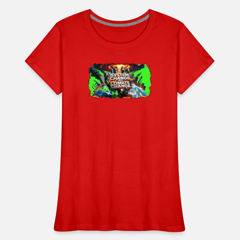System Change, Not Climate Change Women's Premium Organic T-Shirt