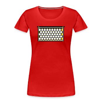  Bienenwabe Rähmchen Imkerei Honigernte Bienen - Frauen Premium Bio T-Shirt - Rot - Vorne - Mia (176cm)