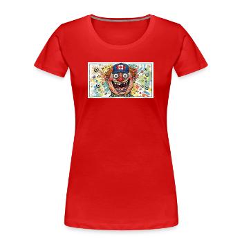 Canada Fancomic - Football Party - Women's Premium Organic T-Shirt - red - Front - Mia (176cm)