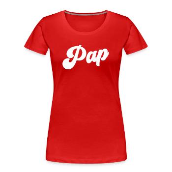 Pap Le meilleur Pap Pap Grand-père Fête des pères Pap - T-shirt bio Premium Femme - rouge - Devant - Mia (176cm)
