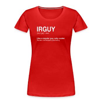 FTIR Infrared Spectroscopy Guy Chemie - Women's Premium Organic T-Shirt - red - Front - Mia (176cm)