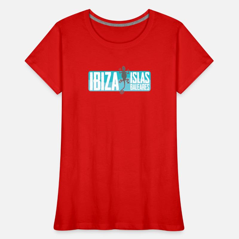 Conception vectorielle de l’île d’Ibiza T-shirt bio Premium Femme