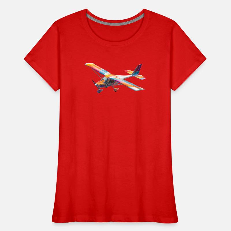 RC Rainbow Airplane Pattern Women's Premium Organic T-Shirt