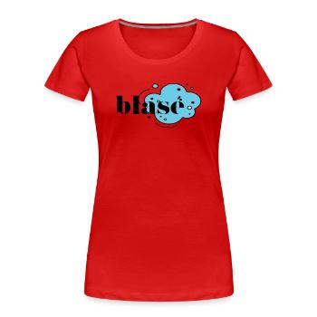 Blasé - Frauen Premium Bio T-Shirt - Rot - Vorne - Mia (176cm)