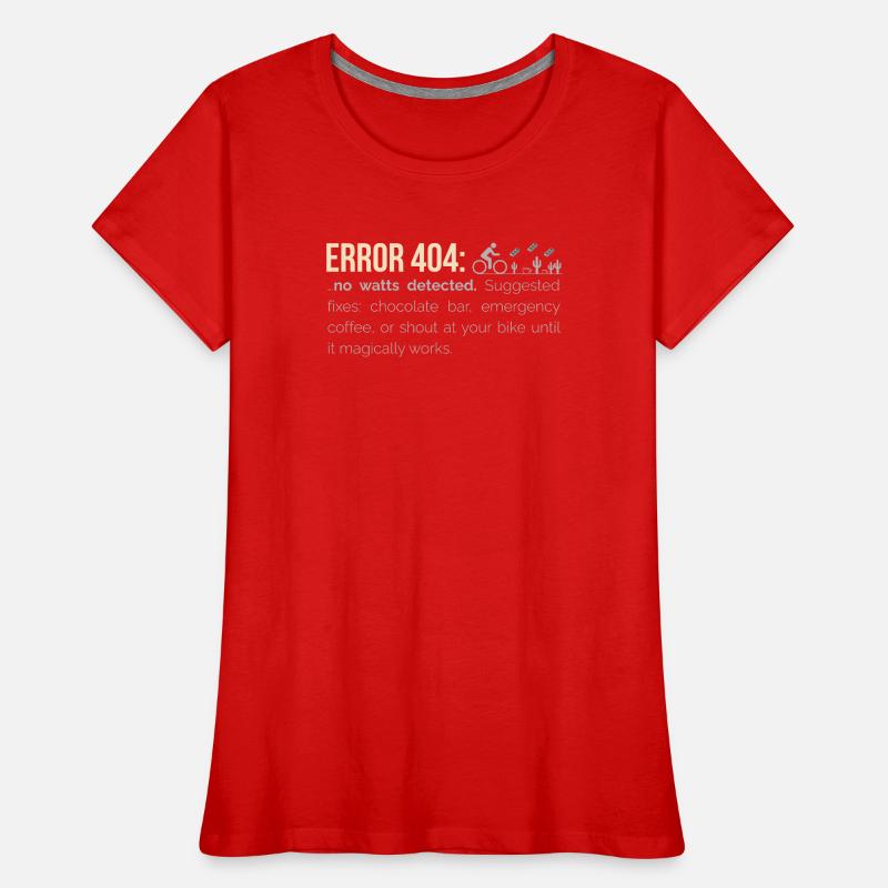 Sweat à capuche cyclable – 404 : Aucun watts détecté T-shirt bio Premium Femme
