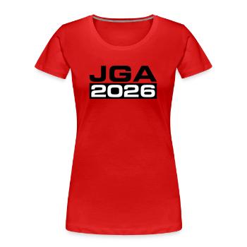 Jga 2026 Bachelor Party - Women's Premium Organic T-Shirt - red - Front - Mia (176cm)