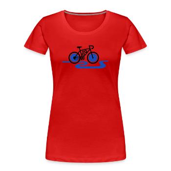 Modern E-Bike Gear Motor - Women's Premium Organic T-Shirt - red - Front - Mia (176cm)
