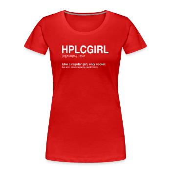 High performance liquid chromatography HPLC Girl - Frauen Premium Bio T-Shirt - Rot - Vorne - Mia (176cm)