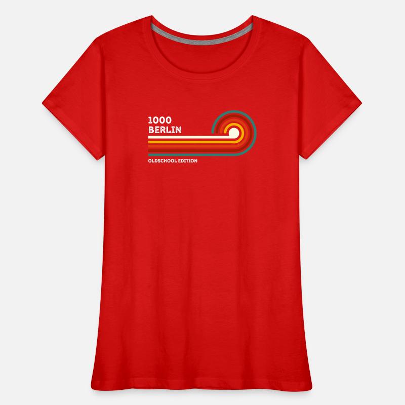 Berlin Retro Shirt Zip Code 1000 Zip Code Souvenir Women's Premium Organic T-Shirt