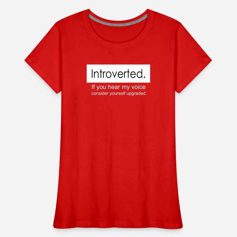 introvertiert Frauen Premium Bio T-Shirt