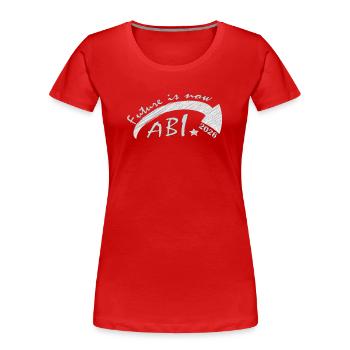 Abitur 2026 - Women's Premium Organic T-Shirt - red - Front - Mia (176cm)