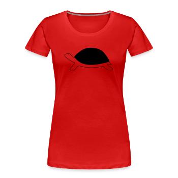 Turtle - Women's Premium Organic T-Shirt - red - Front - Mia (176cm)