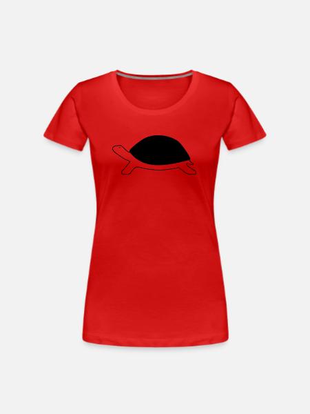 Turtle - Women's Premium Organic T-Shirt - red