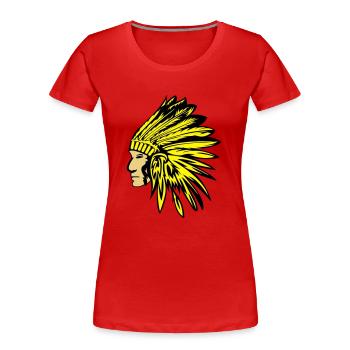 indianer - T-shirt bio Premium Femme - rouge - Devant - Mia (176cm)
