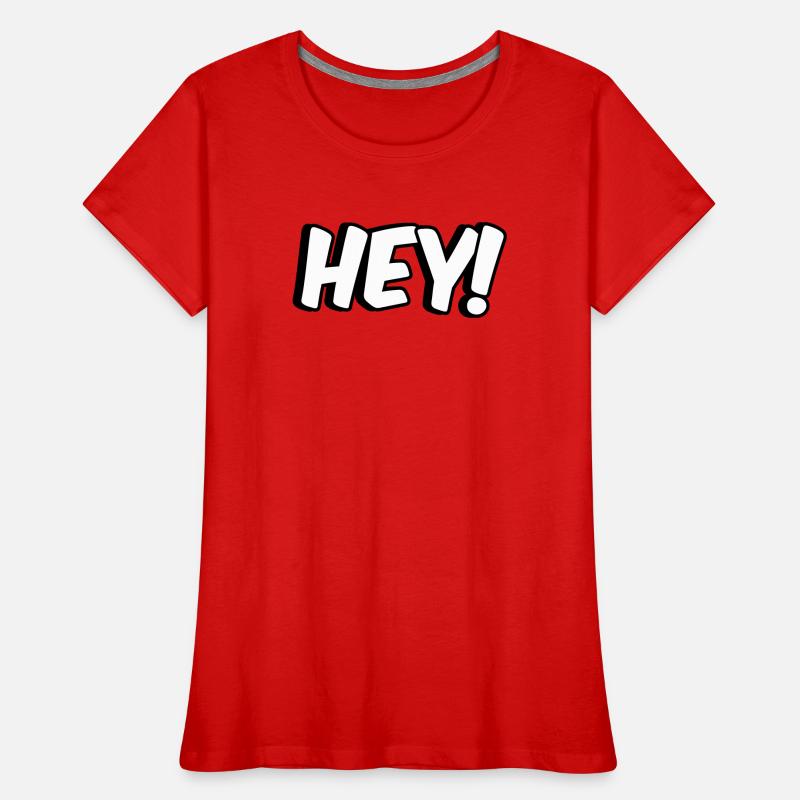 Hey! Comic Design Frauen Premium Bio T-Shirt