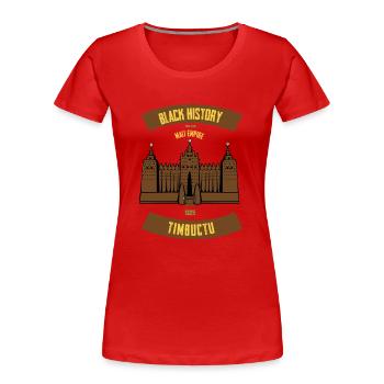 Mali Empire M-Edition - Women's Premium Organic T-Shirt - red - Front - Mia (176cm)