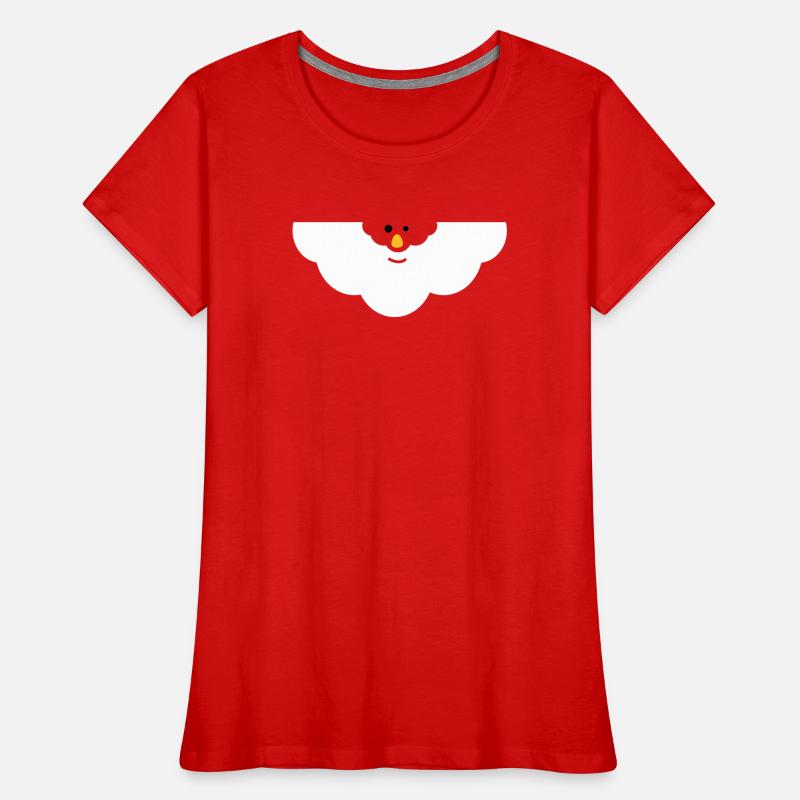 Kuschelige Wolken-Gesicht Frauen Premium Bio T-Shirt