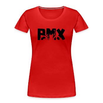 BMX Freestyle Shirt für Kids & Rider - Frauen Premium Bio T-Shirt - Rot - Vorne - Mia (176cm)