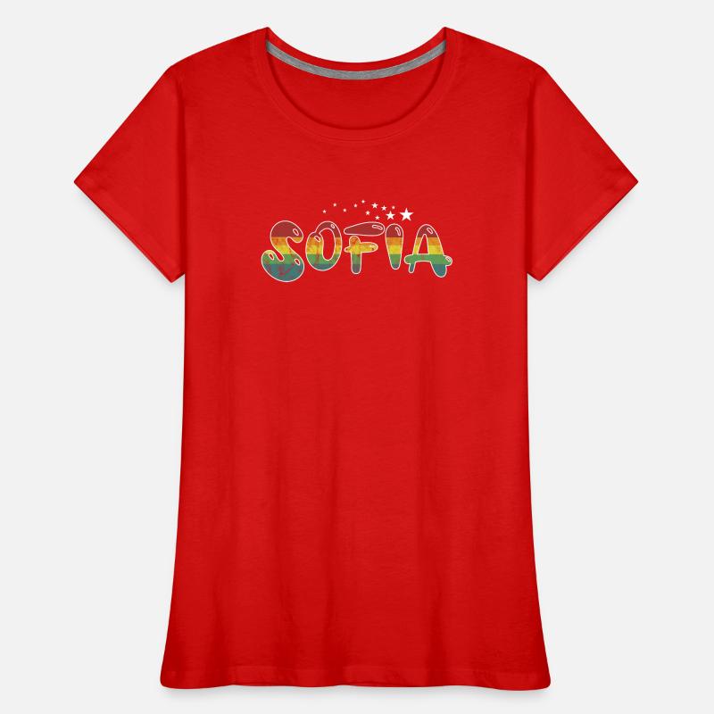 First name Sofia Maiden name Gift Women's Premium Organic T-Shirt