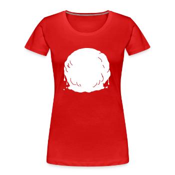 Melting snowball - Women's Premium Organic T-Shirt - red - Front - Mia (176cm)