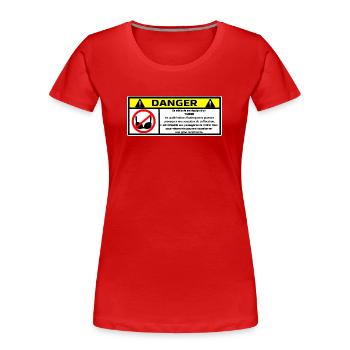 Gefahr Turbo - Frauen Premium Bio T-Shirt - Rot - Vorne - Mia (176cm)
