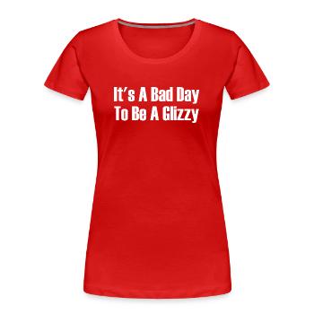 Aujourd’hui est un mauvais jour pour acheter un hot-dog brillant - T-shirt bio Premium Femme - rouge - Devant - Mia (176cm)