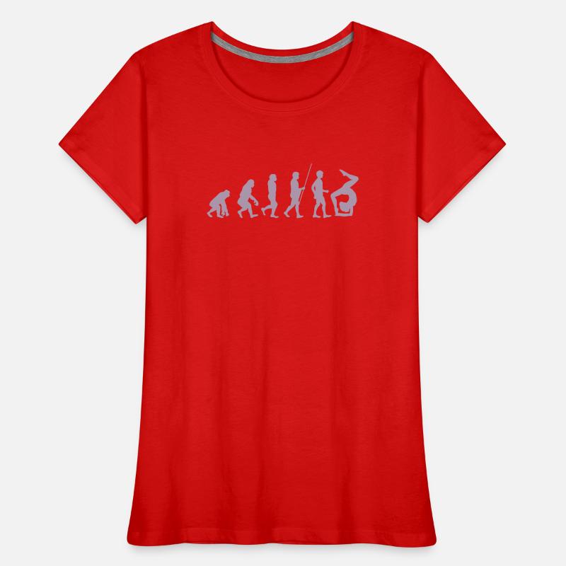 Turnerin Turner Evolution der Turnerin Frauen Premium Bio T-Shirt