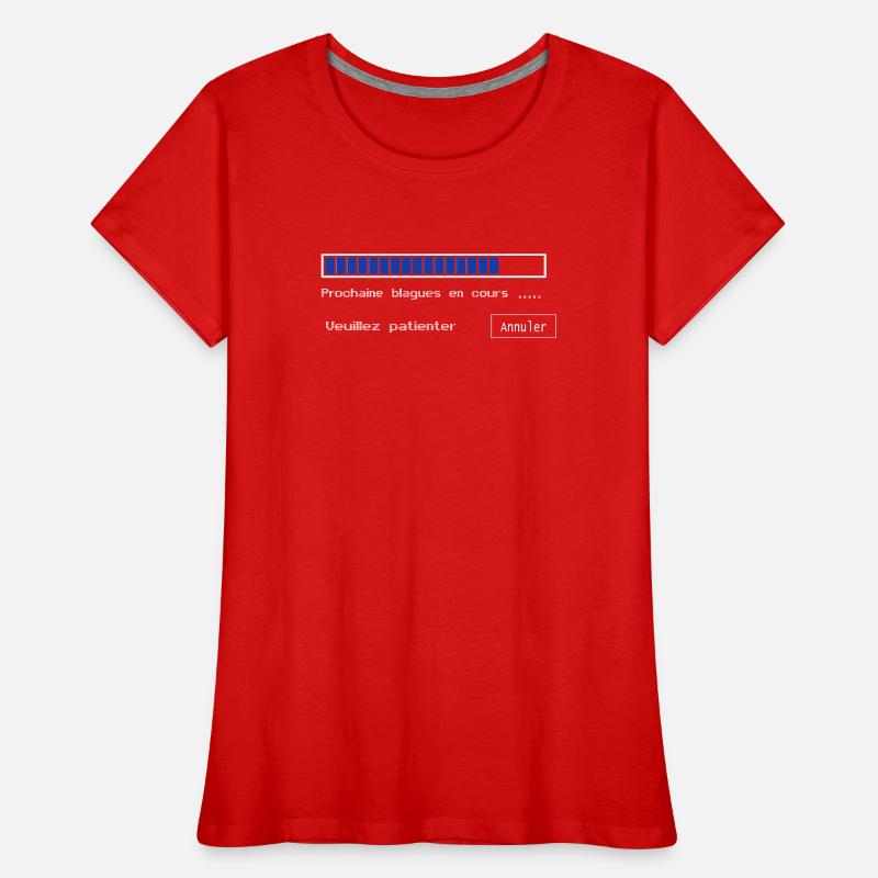Blagues en cours T-shirt bio Premium Femme