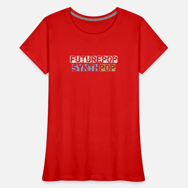 Futurepop Synthpop T-shirt bio Premium Femme