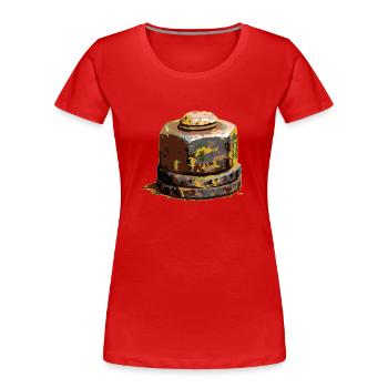 Screw nut No 1 - Women's Premium Organic T-Shirt - red - Front - Mia (176cm)