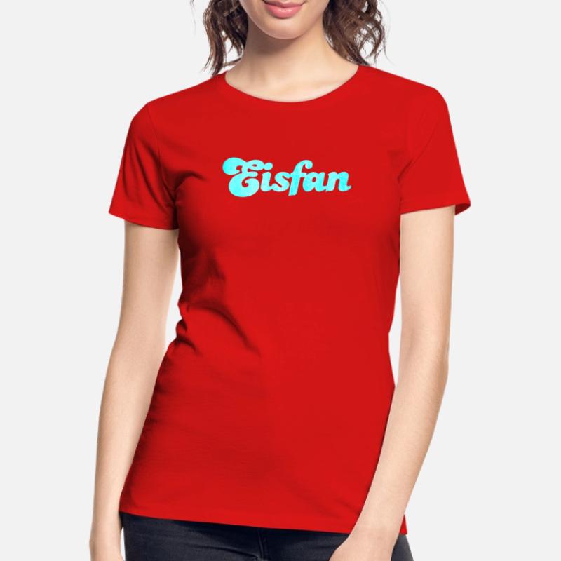Eisfan cool Statement Eiscreme Eis Eiskrem Fan Frauen Premium Bio T-Shirt