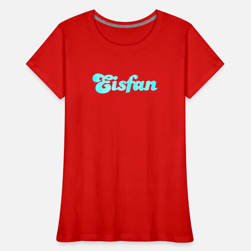Eisfan cool Statement Eiscreme Eis Eiskrem Fan Frauen Premium Bio T-Shirt