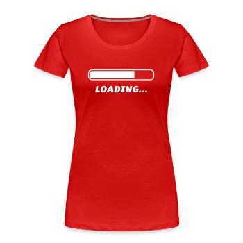 Chargement - T-shirt bio Premium Femme - rouge - Devant - Mia (176cm)