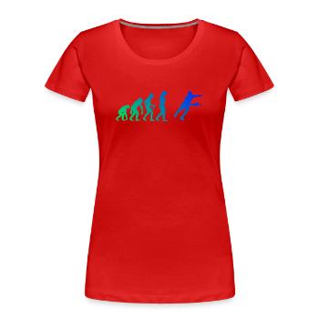 Pickleball pro Geschenk für Pickleball Athlet Fans - Frauen Premium Bio T-Shirt - Rot - Vorne - Mia (176cm)