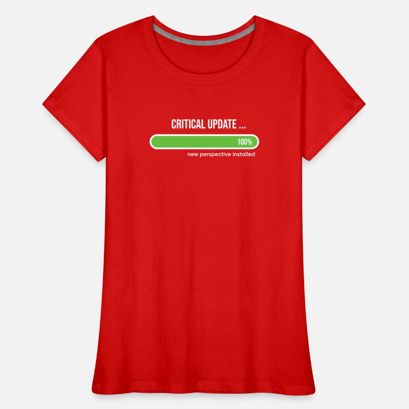 Critical Update New Perspective Installed T-shirt bio Premium Femme