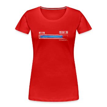 Intern Arzt Laden. Humor Zukünftiger Arzt - Frauen Premium Bio T-Shirt - Rot - Vorne - Mia (176cm)